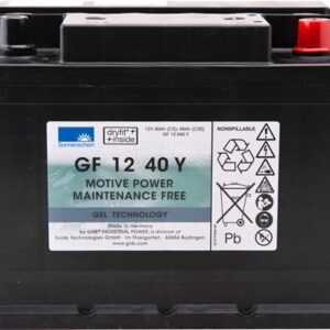 SONNENSCHEIN GEL Batteri 12V 40AH (242x175x190mm) Polstilling 5 - Plusspol til hÃƒÂ¸yre-0