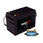 SKANBATT Lithium Batteri 12V 200AH 200A BMS (345x190x245mm) - Med Bluetooth - NYHET-0