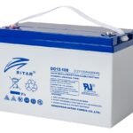 RITAR GEL Deep Cycle Batteri 12V 100AH (328x169x222mm) Polstilling 4 - Plusspol til venstre-0