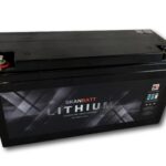 SKANBATT Bluetooth Lithium Batteri 24V 100AH 100A BMS-0