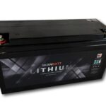 SKANBATT Bluetooth Lithium Batteri 24V 100AH 100A BMS-0