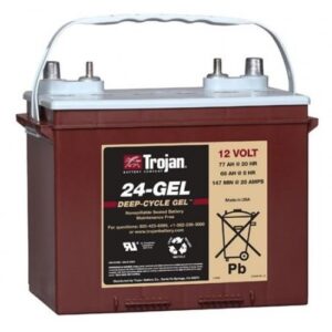 TROJAN GEL Deep Cycle Traksjonsbatteri 12V 77Ah (277x168x235mm) Polstilling 4 - Plusspol til venstre-0