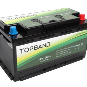 TOPBAND Lithium HEAT PRO - 12V 100AH - 100A BMS - BOBIL - Bluetooth og Varme (TOP-HEAT-RV)-0