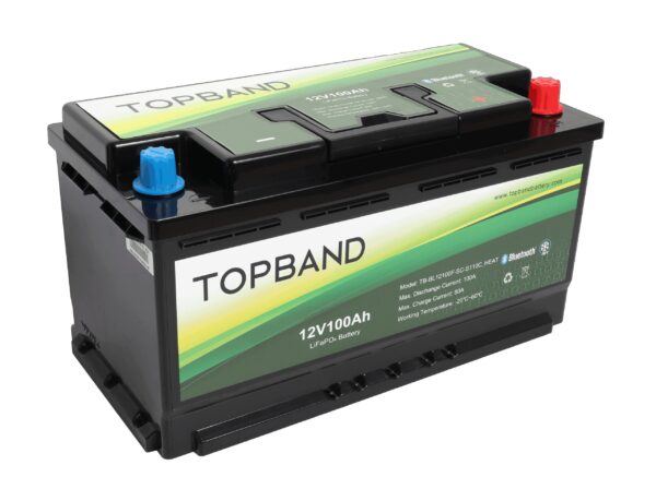 TOPBAND Lithium HEAT PRO - 12V 100AH - 100A BMS - BOBIL - Bluetooth og Varme (TOP-HEAT-RV)-0 TOPBAND Lithium HEAT PRO - 12V 100AH - 100A BMS - BOBIL - Bluetooth og Varme (TOP-HEAT-RV)-0