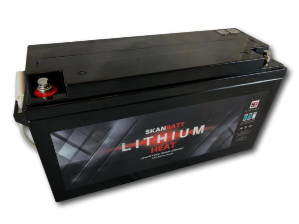 SKANBATT HEAT Lithium Batteri 24V 100AH 100BMS - BLUETOOTH OG VARME-0 SKANBATT HEAT Lithium Batteri 24V 100AH 100BMS - BLUETOOTH OG VARME-0