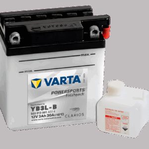 VARTA MC Batteri 12V 3AH 30CCA (100x58x112mm) Polstilling 5 - Plusspol til høyre YB3L-B-0