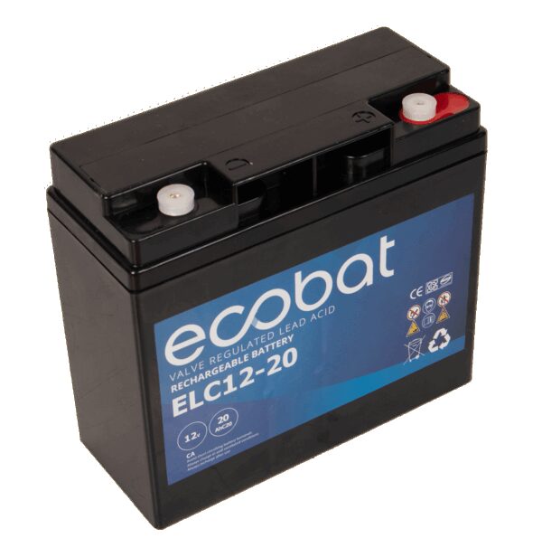 ECOBAT ELC12-20 AGM Batteri 12V 20AH (RT12180)-0