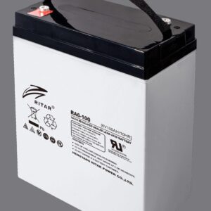 RITAR AGM Deep Cycle Batteri 6V 100AH (194x170x205mm) +diagonalt-0