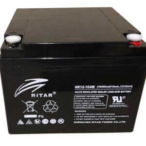 RITAR High Rate AGM Batteri 12V 28AH (166x175x125mm) M5-0