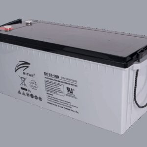 RITAR AGM Deep Cycle Batteri 12V 180AH C10 (530x209x219mm) Polstilling 5 - Plusspol til hÃƒÂ¸yre-0