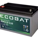 ECOBAT EDC12-110 AGM Batteri (DC12-120S)(331x172x220mm) Polstilling 4 - Plusspol til venstre-0
