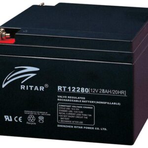 RITAR AGM Batteri 12V 28AH (166x175x125mm) M5-0