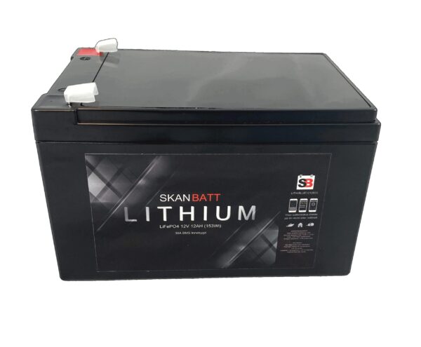 SKANBATT Bluetooth Lithium Batteri 12V 12AH 30A BMS (serie)-0 SKANBATT Bluetooth Lithium Batteri 12V 12AH 30A BMS (serie)-0