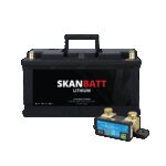 SKANBATT Lithium Batteri 12V 104AH 100A BMS (279x175x190mm) - Med Bluetooth - NYHET (kan forhåndsbestilles)-0