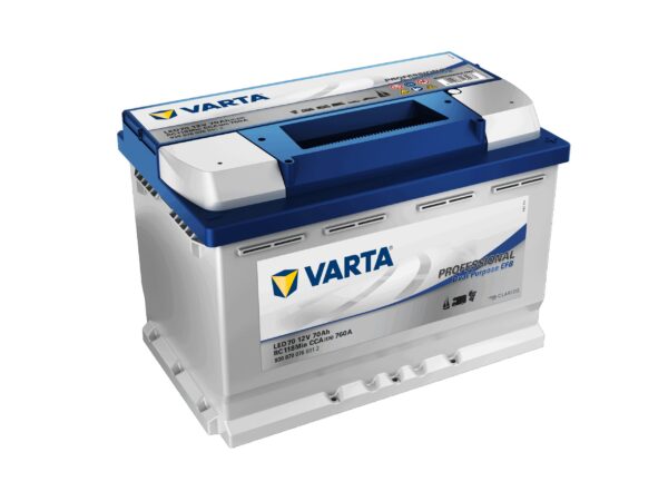 VARTA Fritidsbatteri EFB Batteri 12V 70AH 760CCA (278x175x190/190mm) Polstilling 5 - Plusspol til høyre LED70-0 VARTA Fritidsbatteri EFB Batteri 12V 70AH 760CCA (278x175x190/190mm) Polstilling 5 - Plusspol til høyre LED70-0