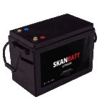 SKANBATT Lithium Batteri 12V 200AH 200A BMS (345x190x245mm) - NYHET-0
