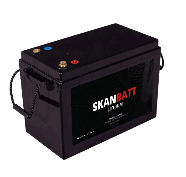 SKANBATT Lithium Batteri 12V 200AH 200A BMS (345x190x245mm) - NYHET-0 SKANBATT Lithium Batteri 12V 200AH 200A BMS (345x190x245mm) - NYHET-0