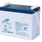 RITAR GEL Deep Cycle Batteri 12V 75AH (260x169x216mm) Polstilling 4 - Plusspol til venstre-0