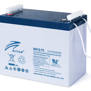 RITAR GEL Deep Cycle Batteri 12V 75AH (260x169x216mm) Polstilling 4 - Plusspol til venstre-0