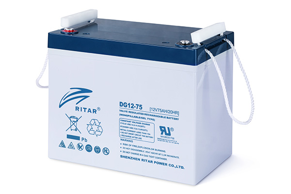 RITAR GEL Deep Cycle Batteri 12V 75AH (260x169x216mm) Polstilling 4 - Plusspol til venstre-0 RITAR GEL Deep Cycle Batteri 12V 75AH (260x169x216mm) Polstilling 4 - Plusspol til venstre-0