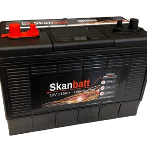 SKANBATT Fritidsbatteri 12V 115AH 800CCA (330x172x222/242mm) Dual Pol-0
