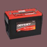 ODYSSEY ODP-AGM31 AGM Batteri 12V 100AH 925CCA (330x172x243mm) Polstilling 4 - Plusspol til venstre (stud)-0
