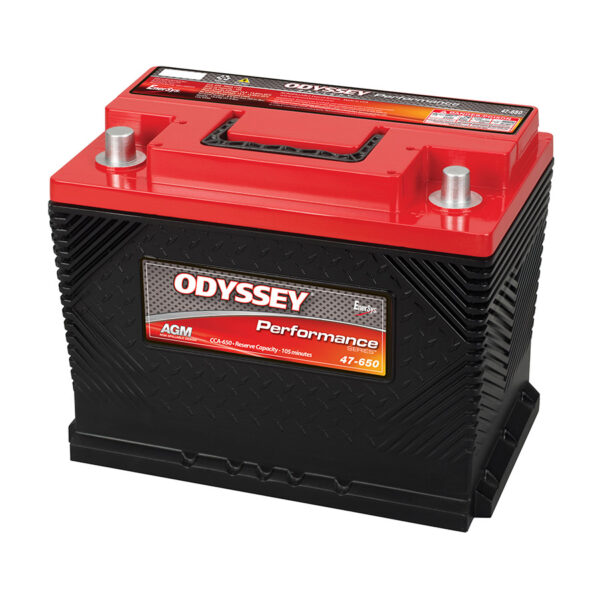 ODYSSEY ODP-AGM47/L2 AGM Batteri 12V 62AH 650CCA (242x175x189mm) Polstilling 5 - Plusspol til hÃƒÂ¸yre-0