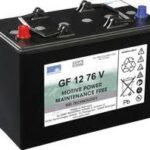 SONNENSCHEIN GEL Batteri 12V 76AH (330x171x235,5mm) Polstilling 4 - Plusspol til venstre-0
