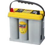 OPTIMA AGM Yellow Top 12V 38AH 460CCA (237x129x227mm) Polstilling 4 - Plusspol til venstre 8071-176-0