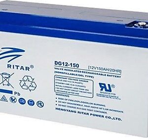 RITAR GEL Deep Cycle Batteri 12V 150AH (483x170x241mm) Polstilling 4 - Plusspol til venstre-0