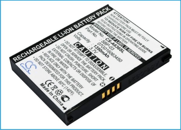 1350mAh for Asus Mypal A630,Mypal A632,Mypal A632N,Mypal A635,Mypal A636,Mypal A636N,Mypal A639-0