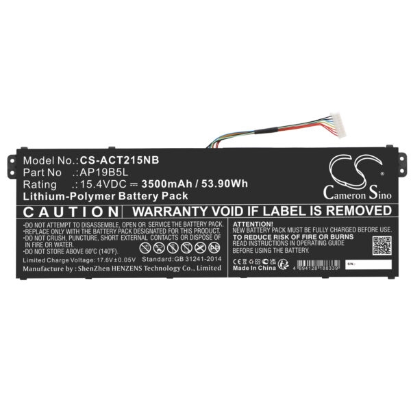 3500mAh for Acer TravelMate P2 TMP215-41-R74Q,Enduro Urban N3 EUN314-51W-56W0,Swift 3 SF314-512-50F6,Enduro Urban N3 EUN314-51W-53FZ,Swift 3 SF314-512-74VS,Enduro Urban N3 EUN314-51W-73SY,TravelMate P2 TMP215-54-50YT,Aspire Vero AV15-51-54QD,TravelMate P2-122238