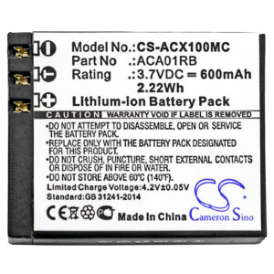 600mAh for ACTIVEON CX,CX HD,CX Gold-115237