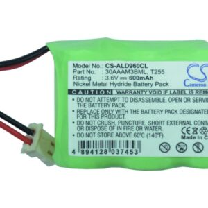 600mAh for Audioline CDL 960G,970G,Sanyo CAS 1200,CAS 1300,CLA 103,CLA 120,CLA 1600,CLA 1700,CLA 985,CLA 985E-117510