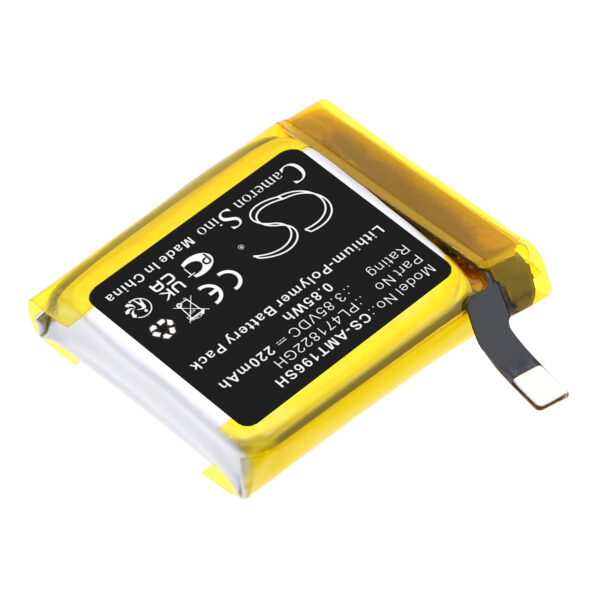 Replacement Battery for Amazfit PL341925V, GTS 2E, GTS2E A1969, Li-Polymer 220mAh-120349