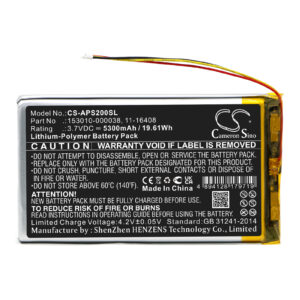 5300mAh for Appareo Stratus 2,Stratus 3,Stratus 2S-119245