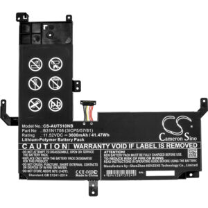 3600mAh for Asus VivoBook Flip TP510,VivoBook Flip TP510UA,TP510UQ-1A,TP510UA-E8148T,TP510UA-SB71T,TP510UF-E8006T,TP510UF-E8023R,VivoBook Flip 15 TP510UA-E8066T,TP510UA-E8102T,TP510UA-E8082T-124627