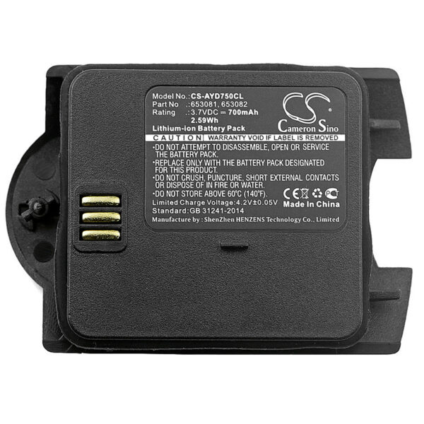 700mAh for Ascom i75,9D24-FAADA,9D24-FBADA,Talker 9D24 MKI,Raid2 Talker MKI-117168