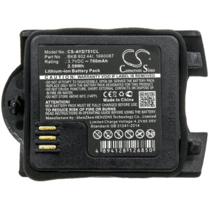 700mAh for Ascom Talker 9D24 MKII,Grade 3,Messenger 9D24 MKII,Raid2 Talker MKII,RAID2,RAID2-AAAAA/1A1-117165