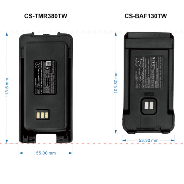 2000mAh for Baofeng UV-13 Pro,MU-5 MURS,UV-88,RT-85,GM-15 Pro,TP-8 Plus,P15UV-118246