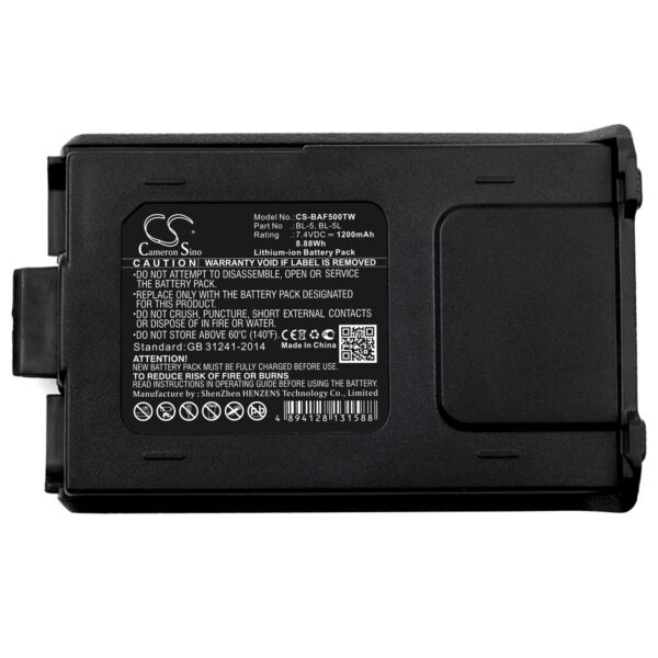 1200mAh for Baofeng UV-5R,UV-5RHP,UV-5RA,UV-5RE,TYT F8,TYT F9,UV-5R Plus,BF-F8HP,BF-F8+,BF-F8 PLUS-118483