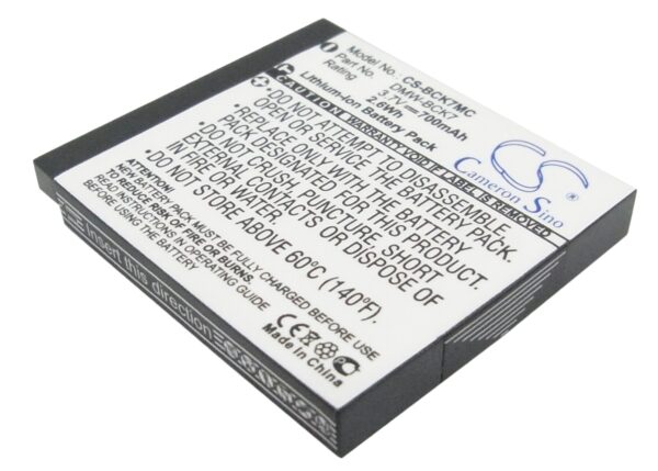 700mAh for Panasonic Lumix DMC-S3,Lumix DMC-FH2,Lumix DMC-FH25,Lumix DMC-FH27,Lumix DMC-FH27K,Lumix DMC-FH27S,Lumix DMC-FH5,Lumix DMC-FP5,Lumix DMC-FP7,Lumix DMC-FS16-0 700mAh for Panasonic Lumix DMC-S3,Lumix DMC-FH2,Lumix DMC-FH25,Lumix DMC-FH27,Lumix DMC-FH27K,Lumix DMC-FH27S,Lumix DMC-FH5,Lumix DMC-FP5,Lumix DMC-FP7,Lumix DMC-FS16-0