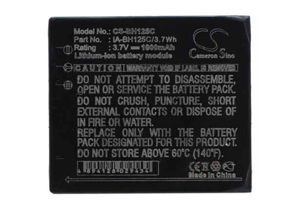 1000mAh for Samsung HMX-R10,HMX-R10BP,HMXR10BNXXA,HMXR10BN,HMX-R10EDC,HMX-R10SP-0
