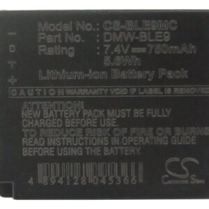 750mAh for Panasonic Lumix DMC-GF3,Lumix DMC-GF3K,Lumix DMC-GF3R,Lumix DMC-GF3P,Lumix DMC-GF3T,Lumix DMC-GF3W,Lumix DMC-GF3CW,Lumix DMC-GF3CT,Lumix DMC-GF3CR,Lumix DMC-GF3CK-115341