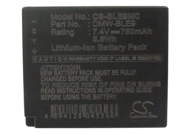 750mAh for Panasonic Lumix DMC-GF3,Lumix DMC-GF3K,Lumix DMC-GF3R,Lumix DMC-GF3P,Lumix DMC-GF3T,Lumix DMC-GF3W,Lumix DMC-GF3CW,Lumix DMC-GF3CT,Lumix DMC-GF3CR,Lumix DMC-GF3CK-115341