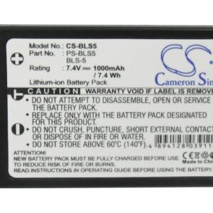 1000mAh for Olympus OM-D E-M10,E-PL5,E-PL6,E-PL7,E-PM2,Stylus 1,E-PL8,PEN E-PL2,PEN E-P3,PEN E-PL3-115383