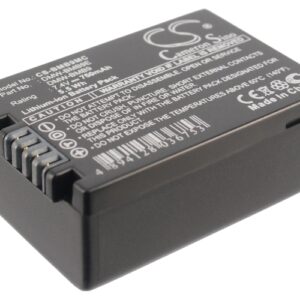 750mAh for Panasonic Lumix DMC-FZ40,Lumix DMC-FZ100,Lumix DMC-FZ40K,Lumix DMC-FZ47,Lumix DMC-FZ47K, Lumix DMC-FZ100GK, Lumix DMC-FZ100K, Lumix DMC-FZ150, Lumix DMC-FZ150K,Lumix DMC-FZ40GK-0