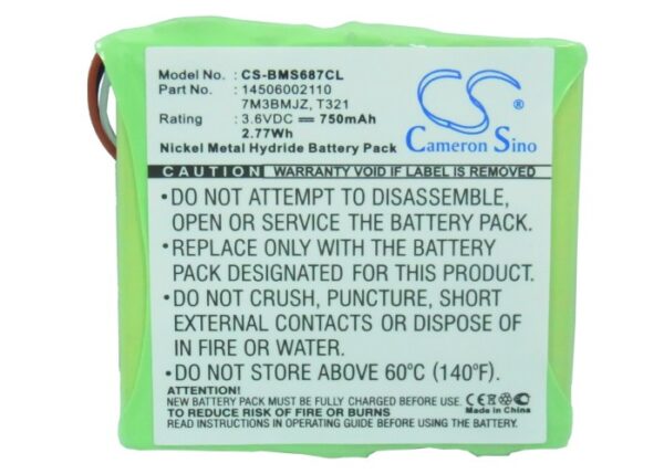 750mAh for Bosch MS687-117664