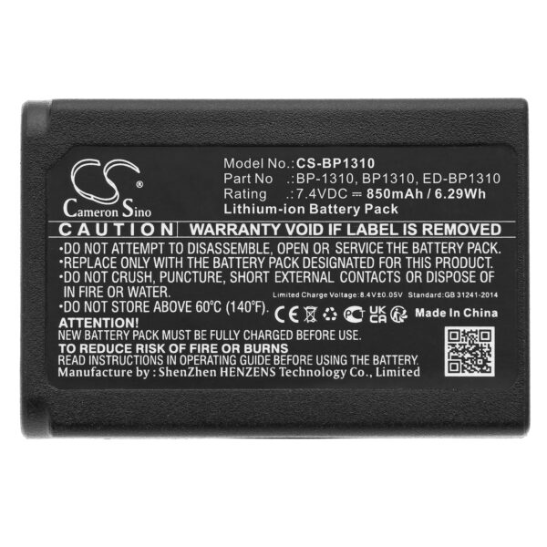 850mAh for Samsung NX10,NX5,NX11,NX100,NX20-115498