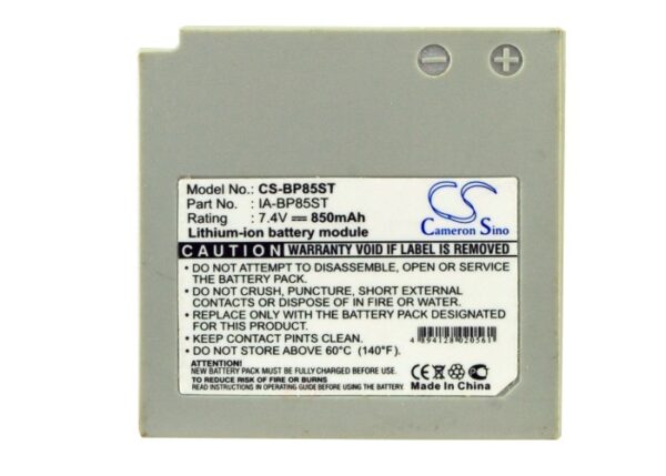 850mAh for Samsung VP-HMX10,SC-HMX10A,SC-MX10R,VP-MX10AU,SC-MX10A,VP-MX25,VP-HMX20C,VP-HMX08,SC-HMX10,SC-MX10P-115711
